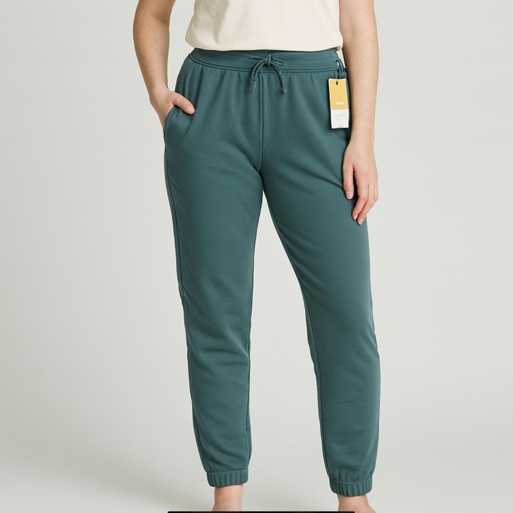 3 PAIRS of  ALL IN MOTION Fleece Jogger in Jade Green Size SMALL New with tags